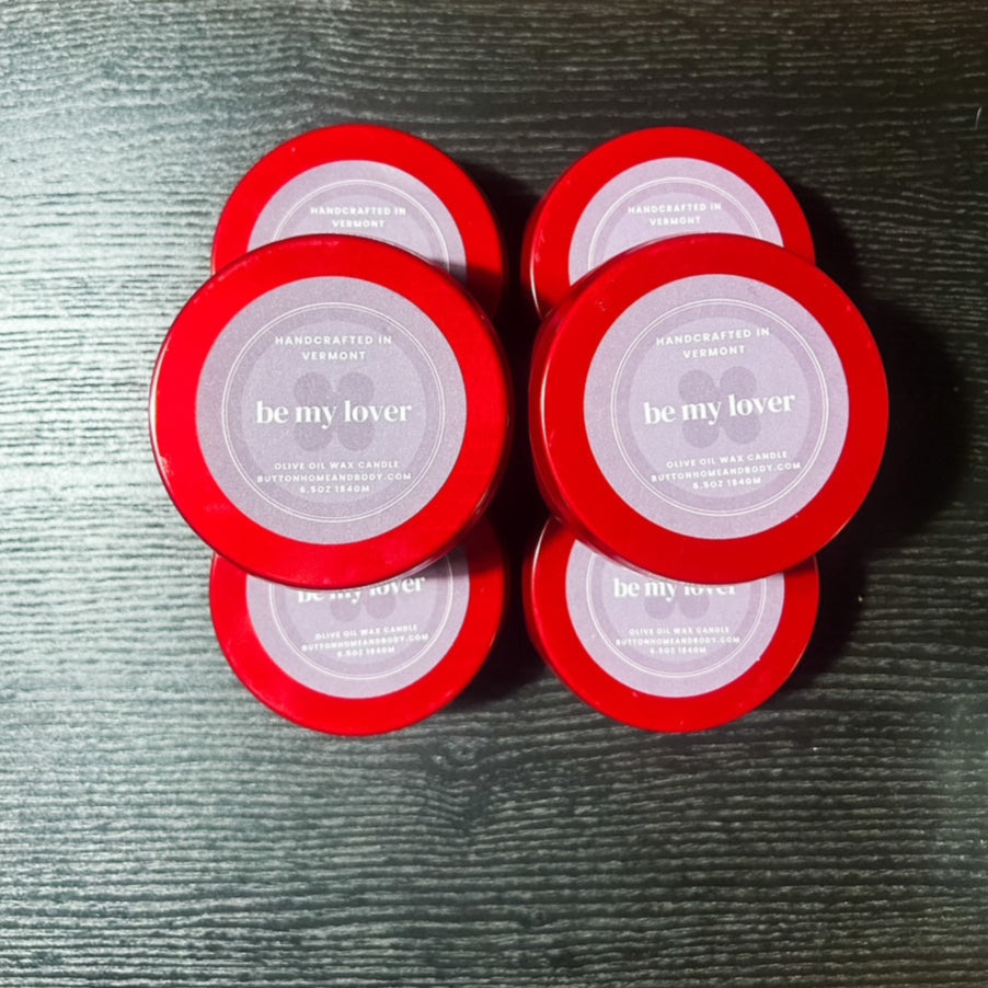 Be My Lover – 6.5 oz Red Tin Candle