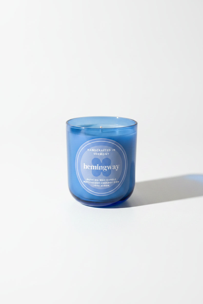 Hemingway 10 Ounce Olive Oil Wax Luxury Candle