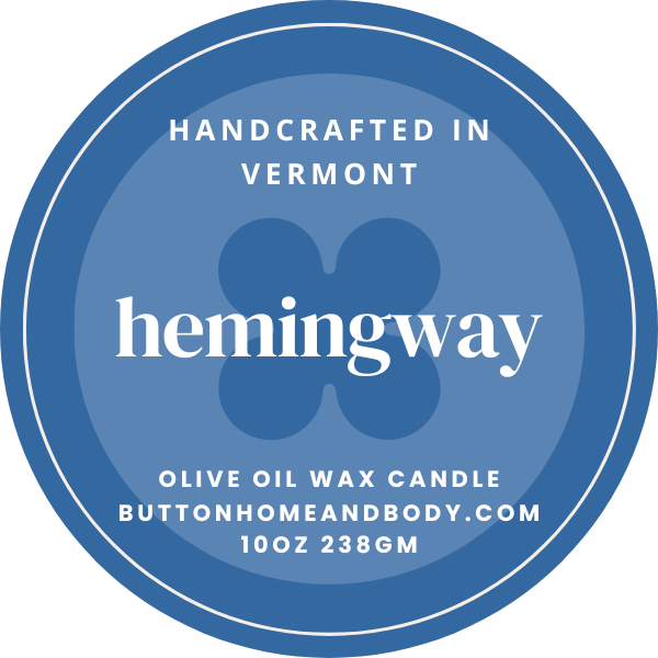 Hemingway 10 Ounce Olive Oil Wax Luxury Candle