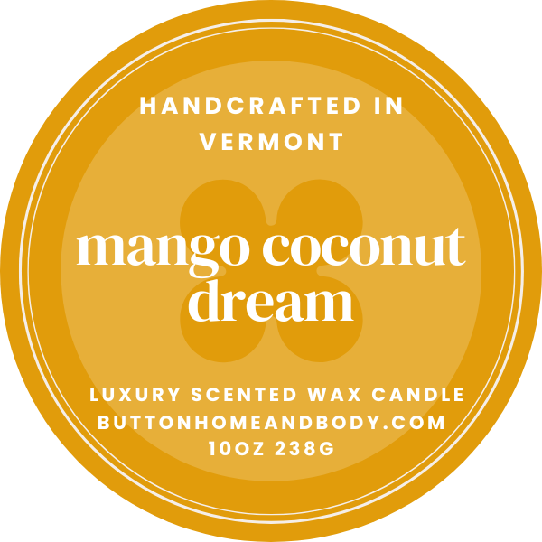 Mango Coconut Dream 10 Ounce Coconut Wax Luxury Candle