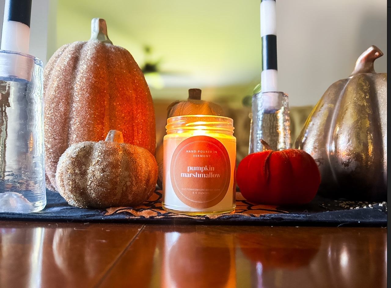 Pumpkin Marshmallow 7 ounce Candle Jar