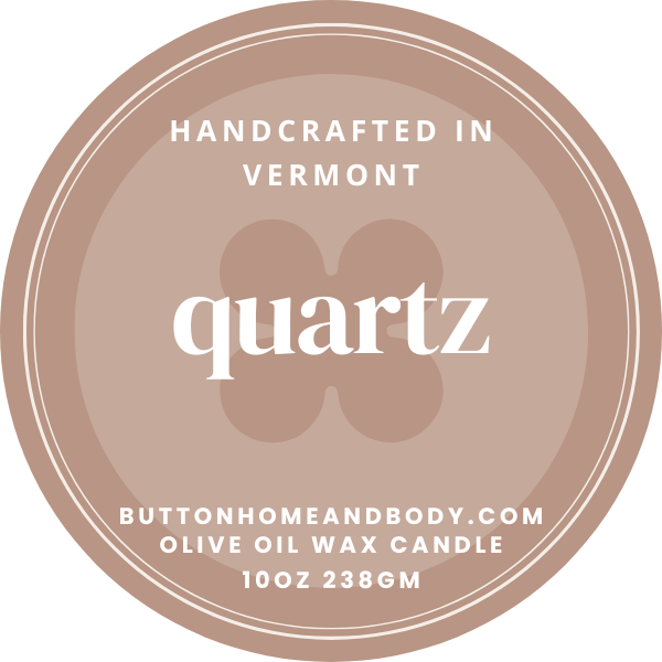 Quartz 10 Ounce Olive Oil Wax Luxury Candle