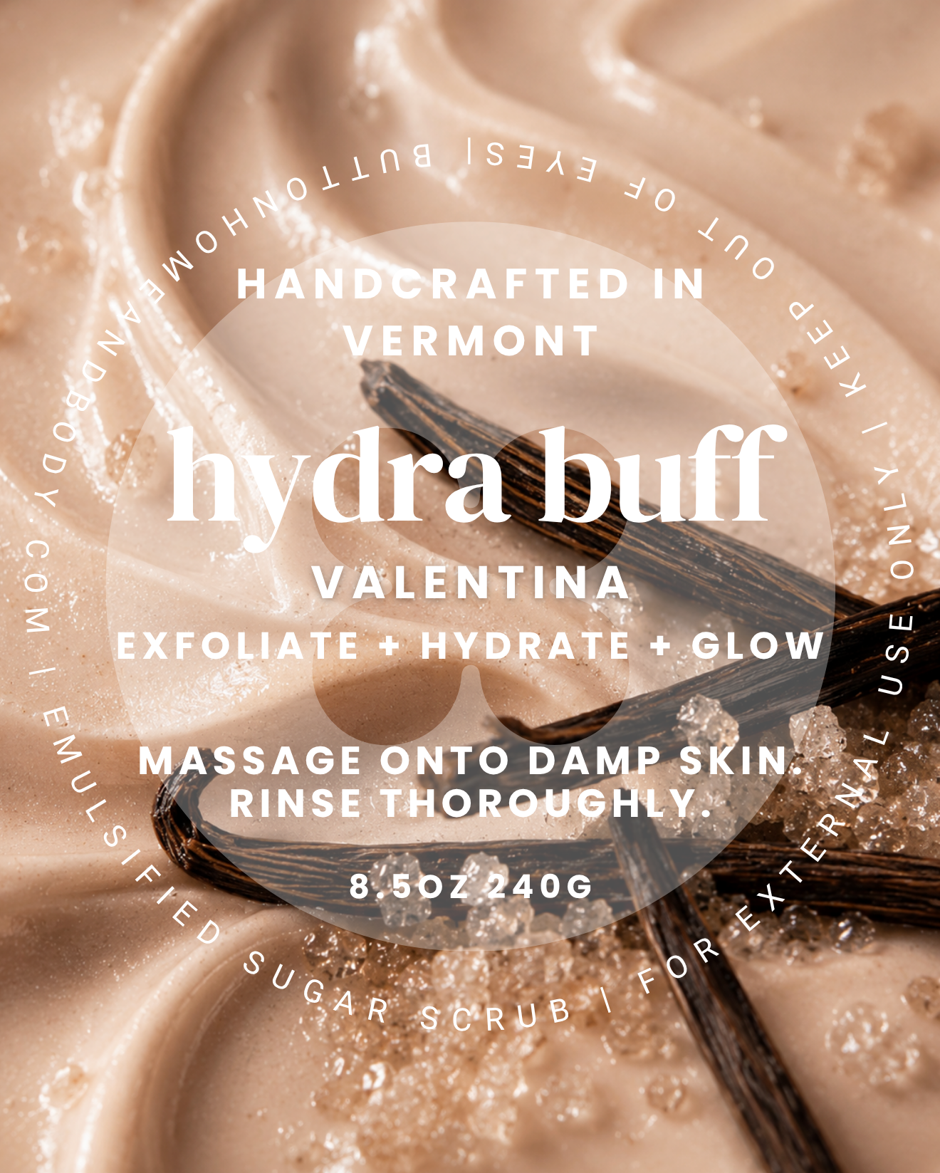 Valentina Hydra Buff Sugar Scrub