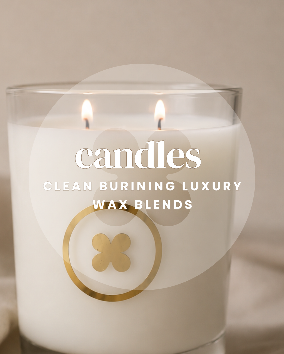 Candle in clear glass tumbler buttonhomeandbody.com