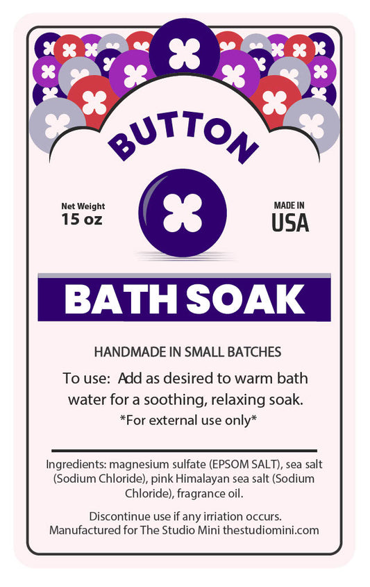 Product Label Image 15 Ounce Bath Soak Pouch 