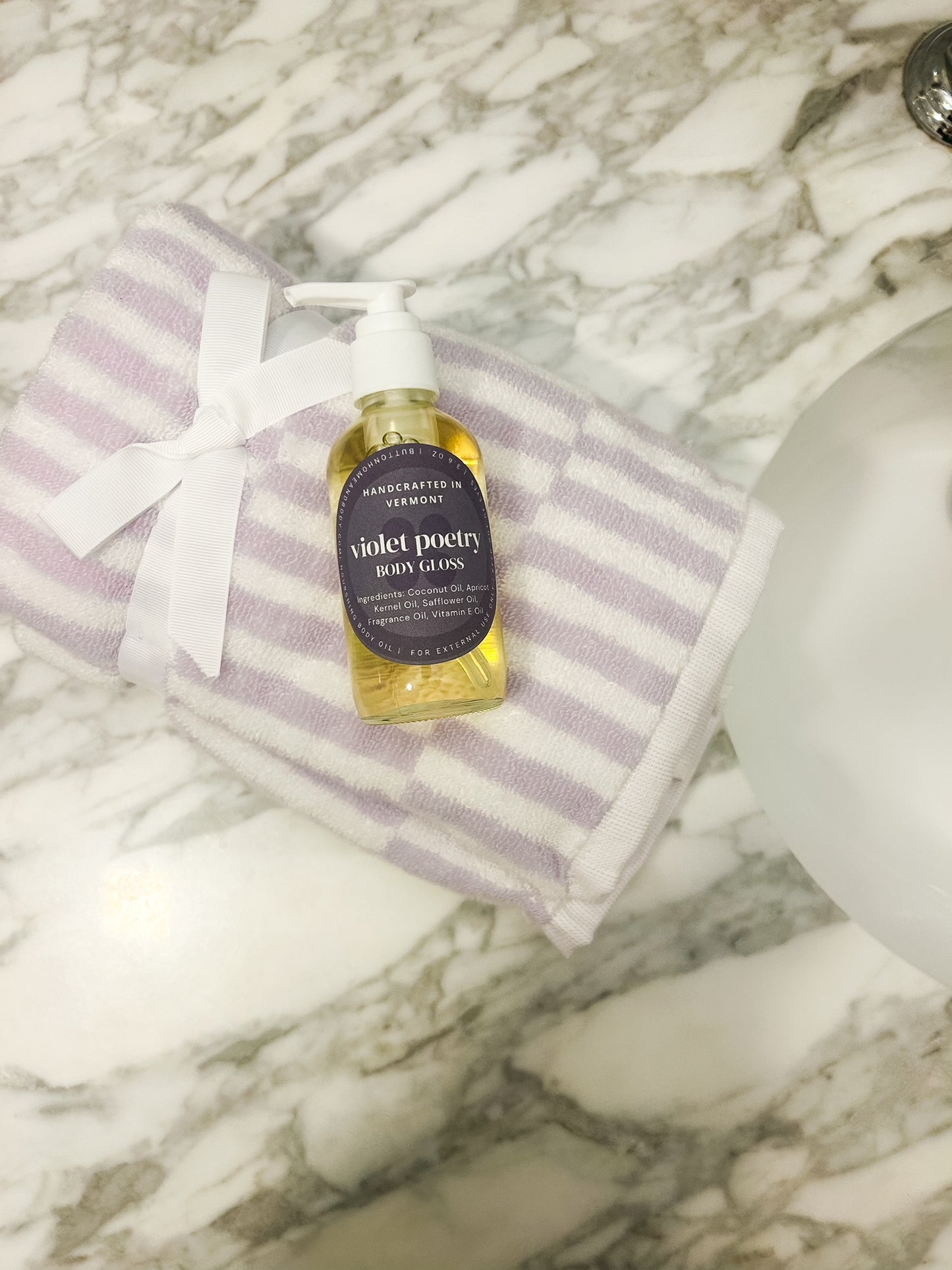 Violet Poetry Body Gloss | Luxurious Hydrating Oil