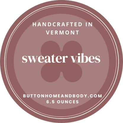 Sweater Vibes 6.5 oz Hand-Poured Luxury Candle | Double-Wick Custom Fragrance Blends