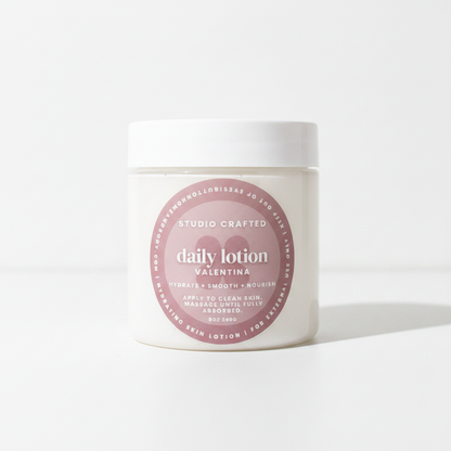 Valentina vanilla daily body lotion in jar button home and body
