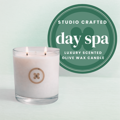 Day Spa | Olive Oil Wax Candle with Eucalyptus & Mint