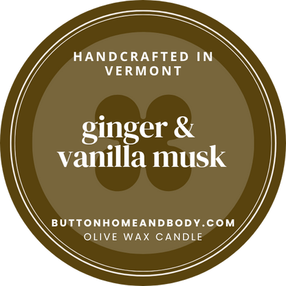 Ginger & Vanilla Musk Candle | 10 oz