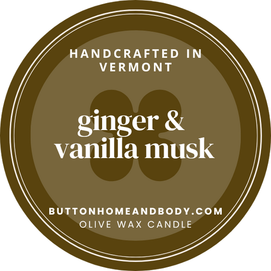 Ginger & Vanilla Musk Candle | 10 oz