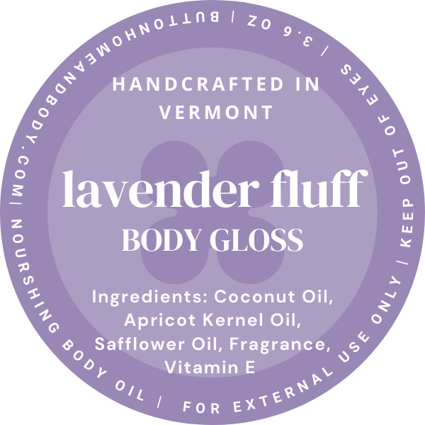 Lavender Fluff Body Gloss | Luxurious Hydrating Oil for a Cozy & Relaxed Vibe