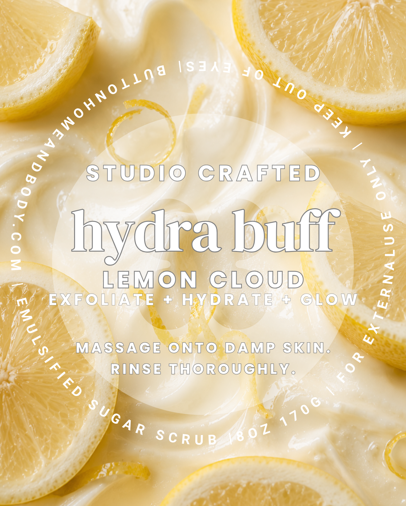 Lemon Cloud Hydra Buff Sugar Scrub