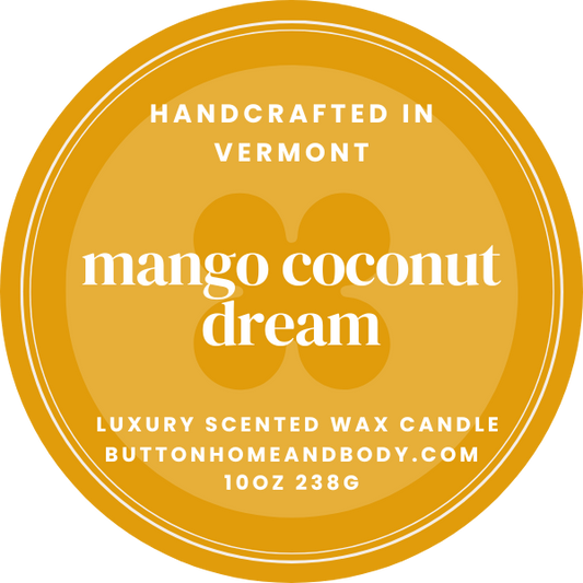 Mango Coconut Dream 10 Ounce Coconut Wax Luxury Candle