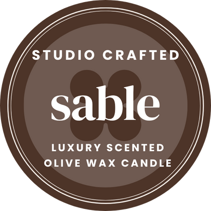 Sable | Olive Oil Wax Candle with Warm Tobacco, Vanilla & Spice