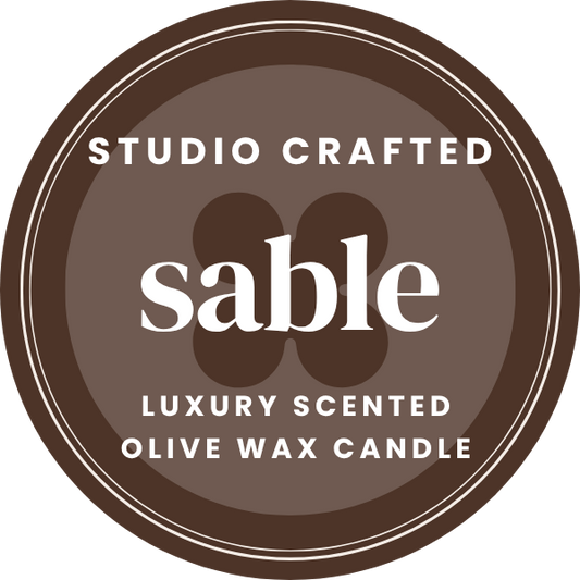 Sable | Olive Oil Wax Candle with Warm Tobacco, Vanilla & Spice