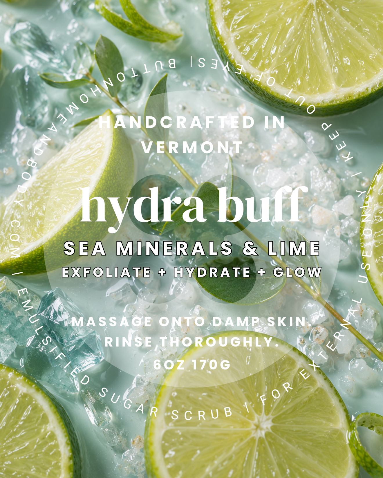 Sea Minerals & Lime Hydra Buff Sugar Scrub