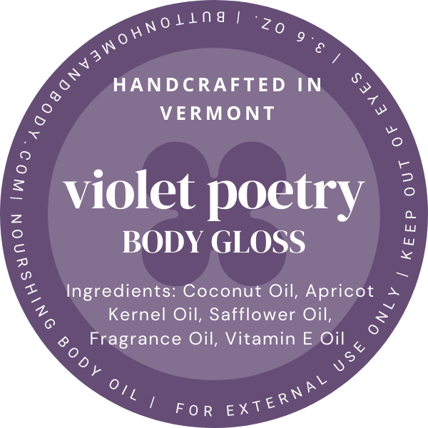 Violet Poetry Body Gloss | Luxurious Hydrating Oil
