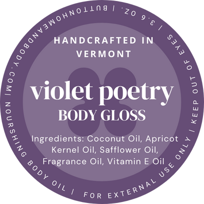 Violet Poetry Body Gloss | Luxurious Hydrating Oil