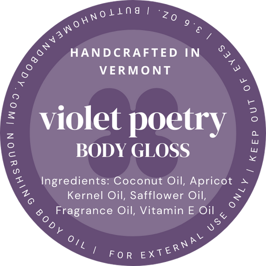 Violet Poetry Body Gloss | Luxurious Hydrating Oil